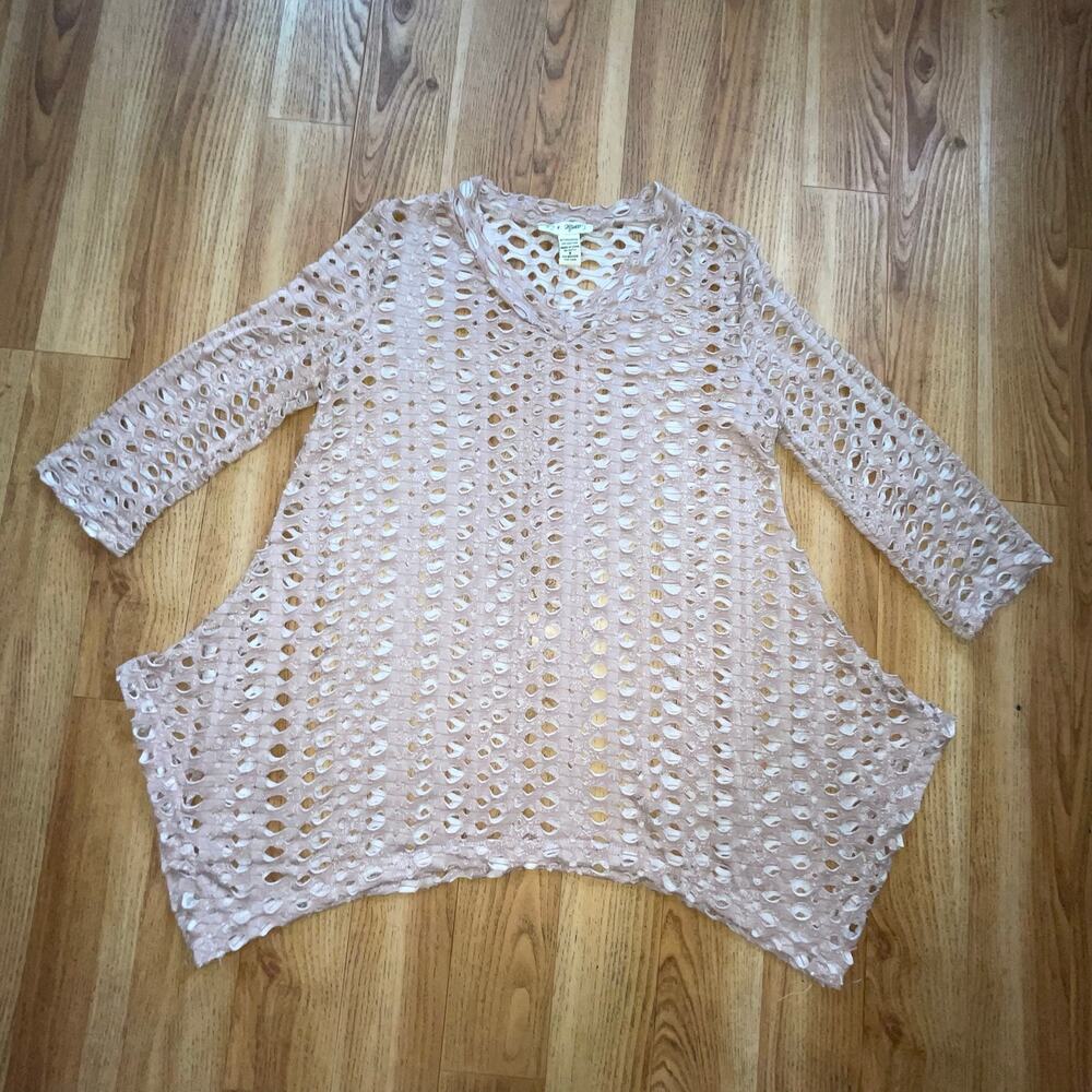 CAMILLE&CO Hollow Out V-Neck Pullover